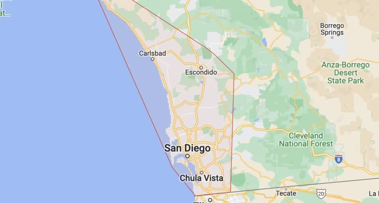 Map - San Diego